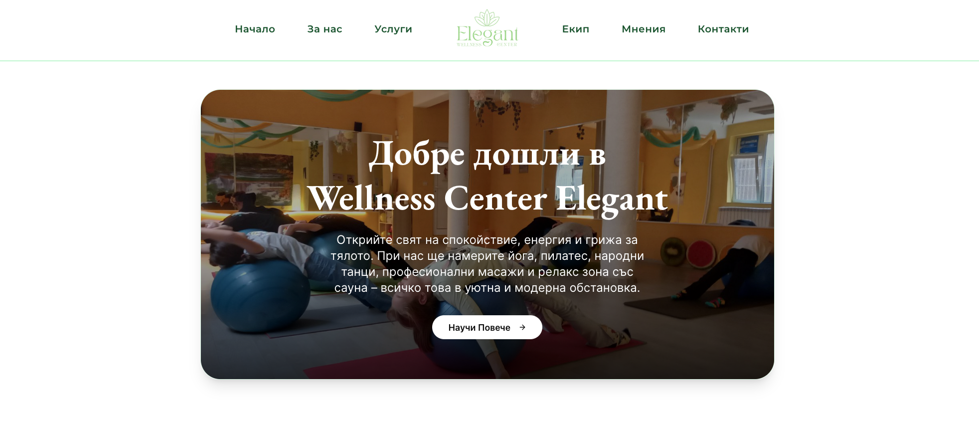 Wellness Elegant Landing Page